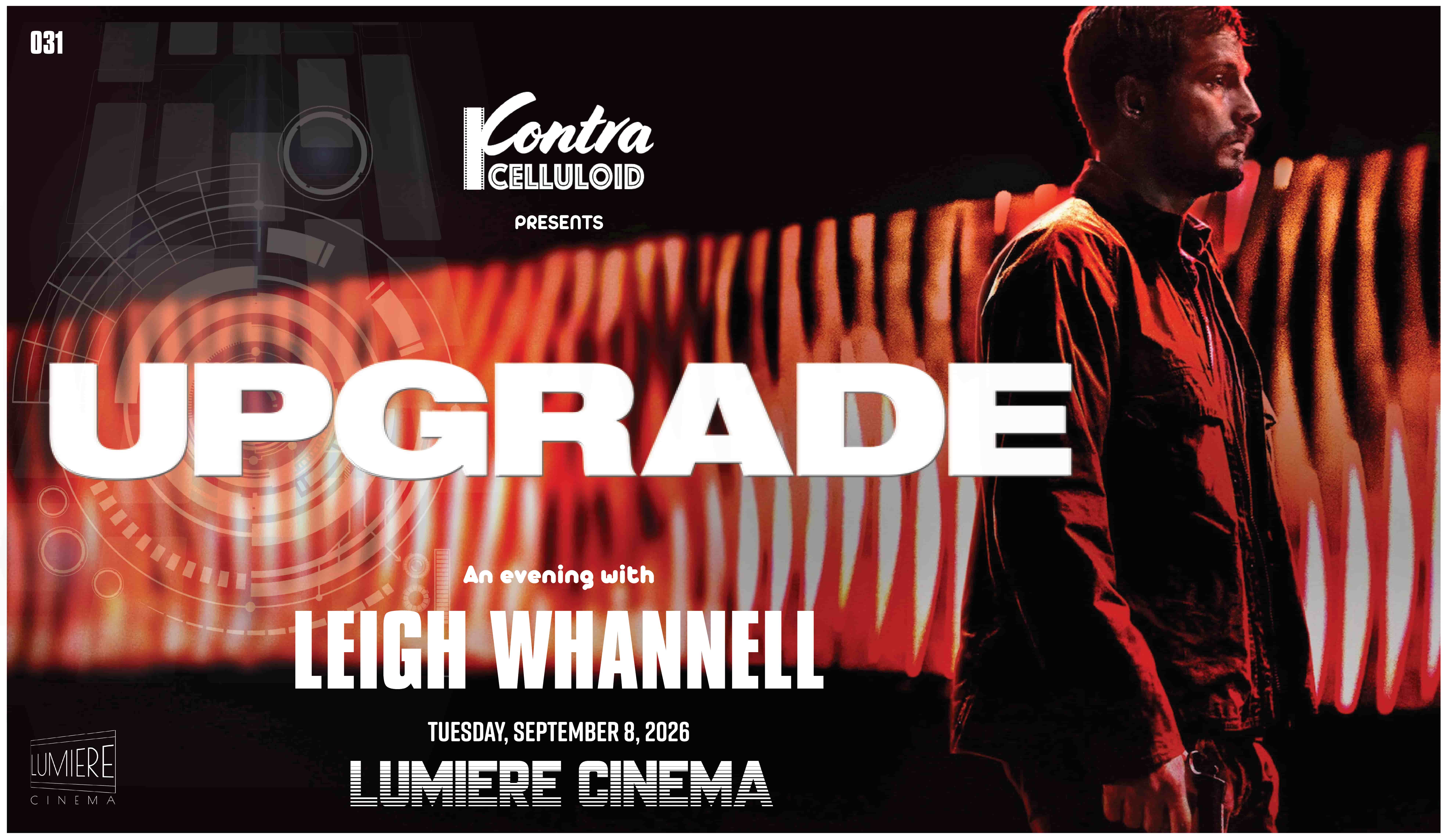 CONTRA CELLULOID X LUMIERE CINEMA: UPGRADE Poster