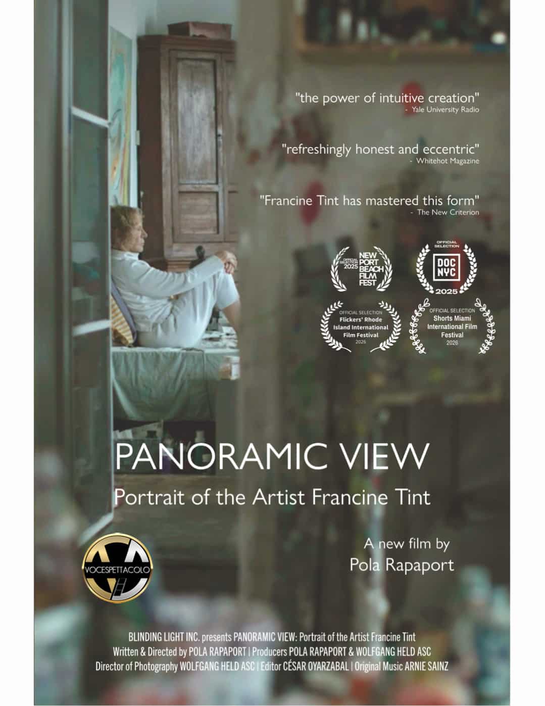 PANORAMIC VIEW: PORTRAIT OF THE ARTIST FRANCINE TINT Poster
