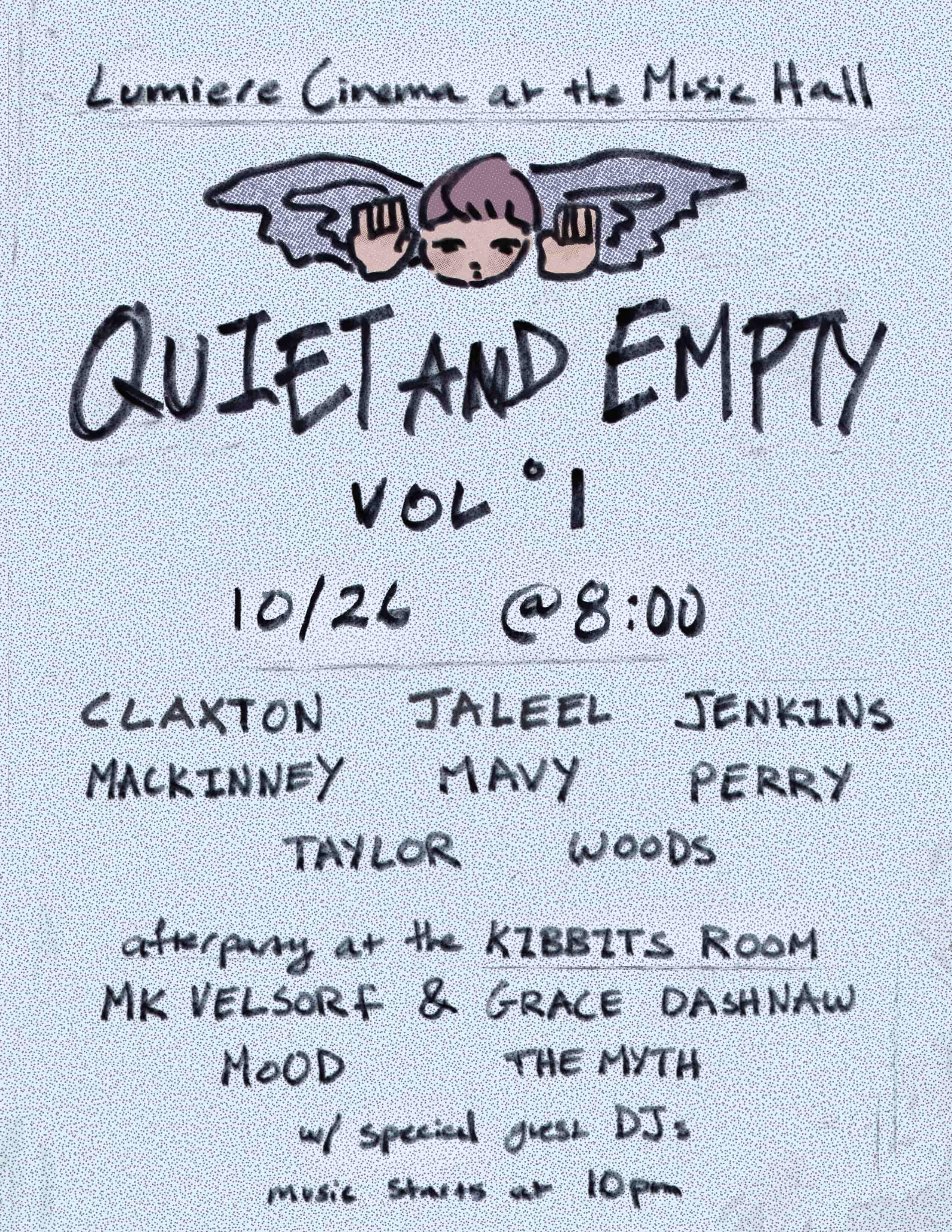 QUIET AND EMPTY: VOL. 1 Poster